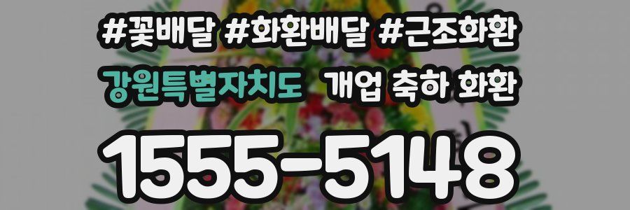 강원특별자치도 개업 축하 화환