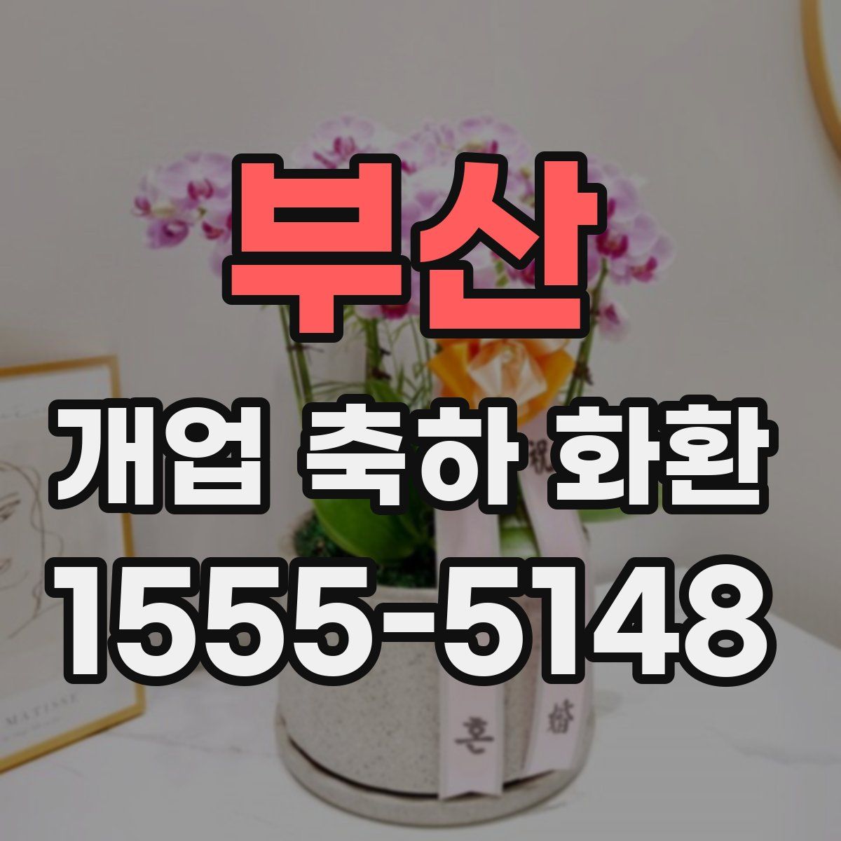 부산 개업 축하 화환