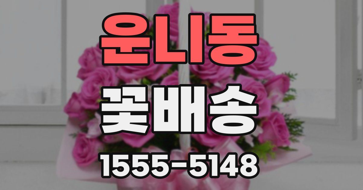 운니동 꽃배송