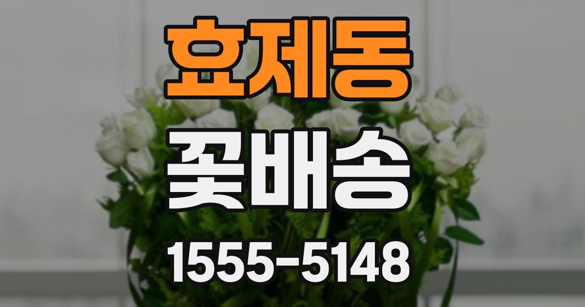 효제동 꽃배송