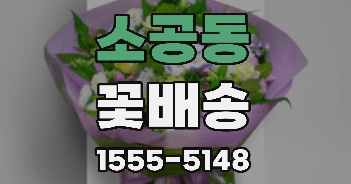 소공동 꽃배송