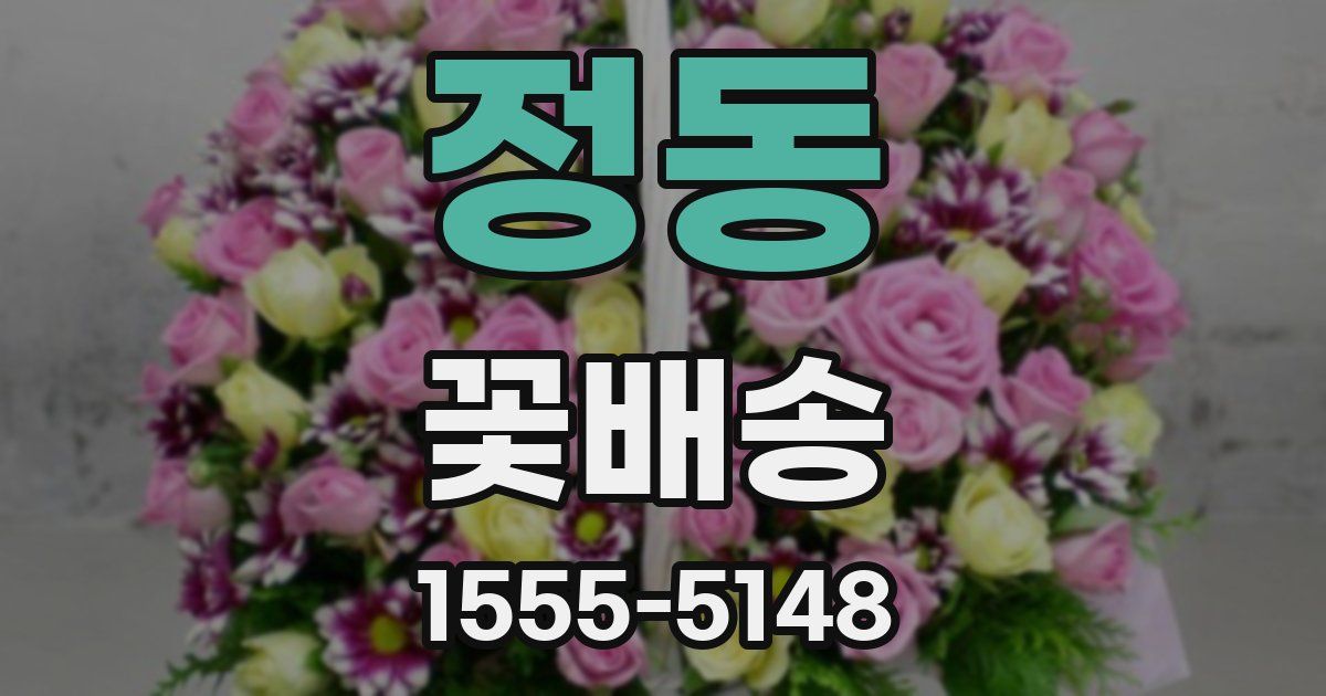 정동 꽃배송
