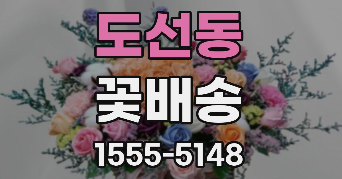 도선동 꽃배송