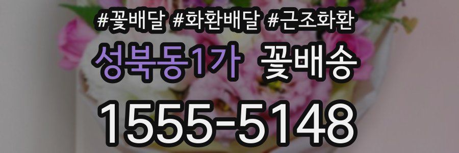 성북동1가 꽃배송