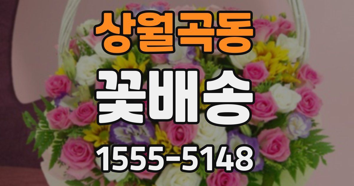 상월곡동 꽃배송