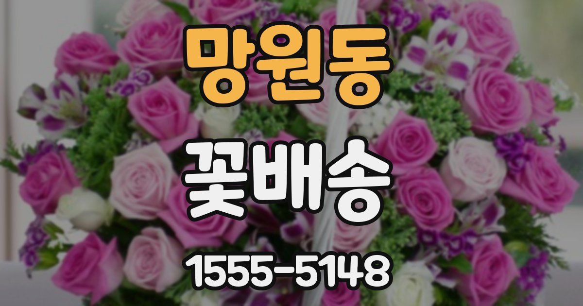 망원동 꽃배송