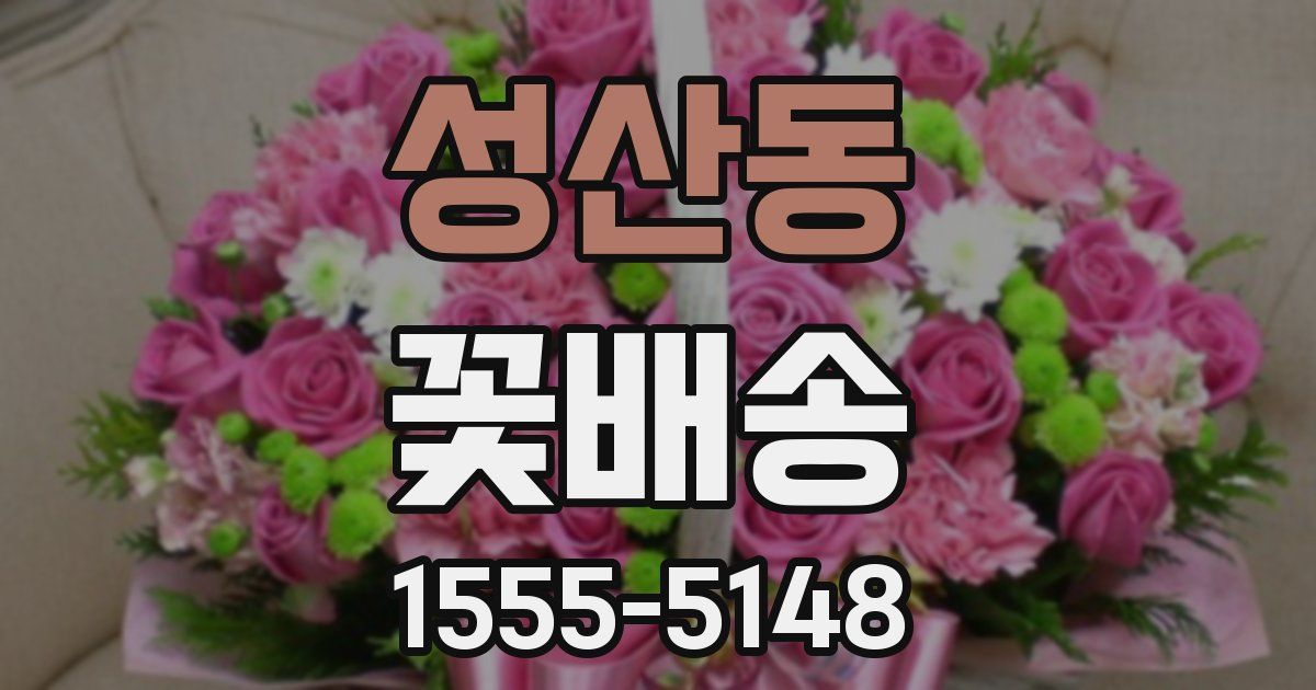 성산동 꽃배송