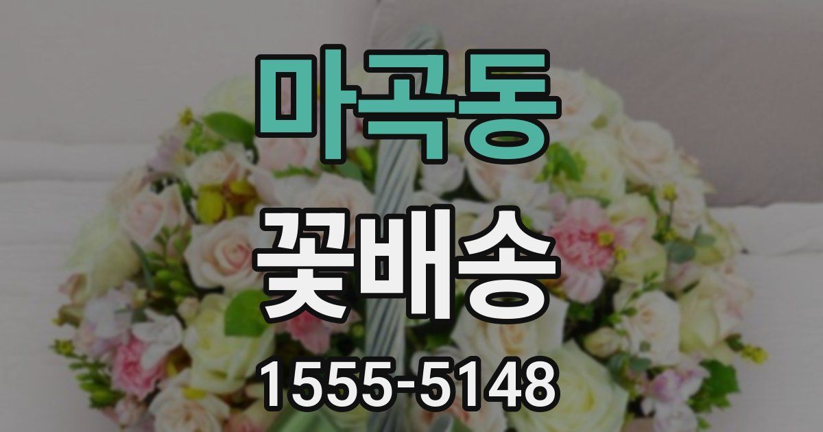 마곡동 꽃배송