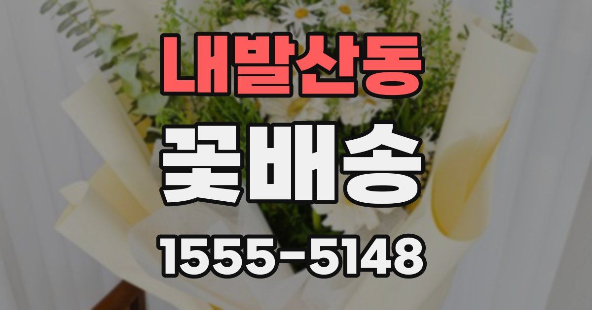 내발산동 꽃배송
