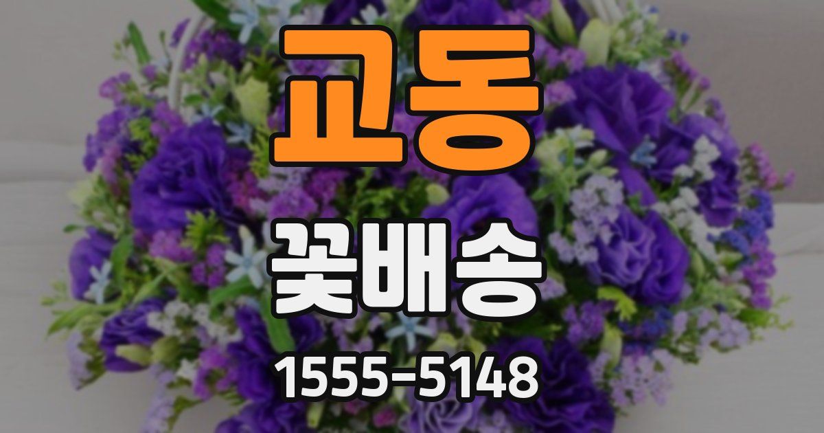 교동 꽃배송