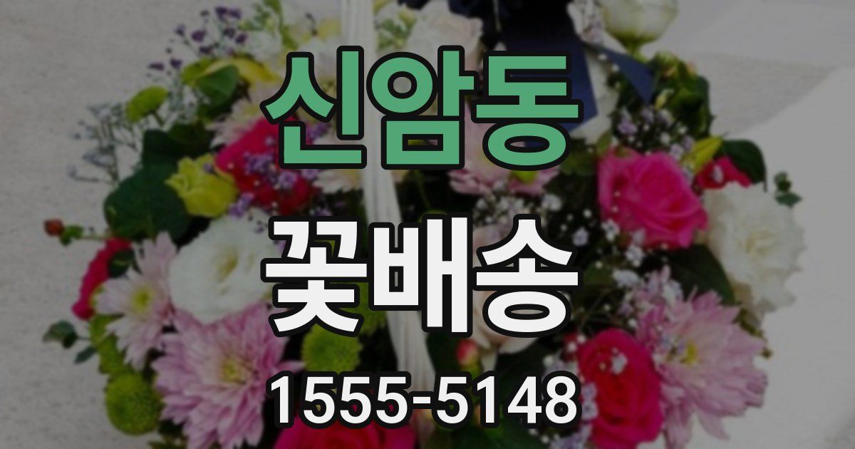신암동 꽃배송