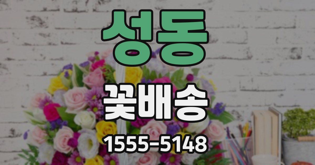 성동 꽃배송