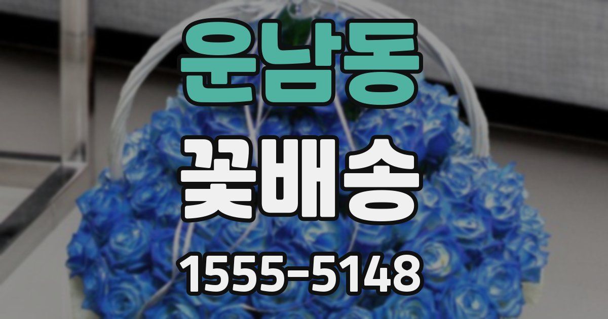 운남동 꽃배송