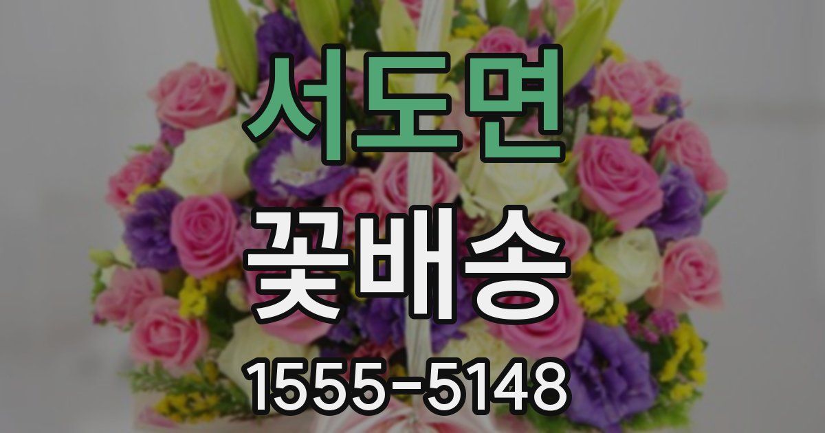 서도면 꽃배송