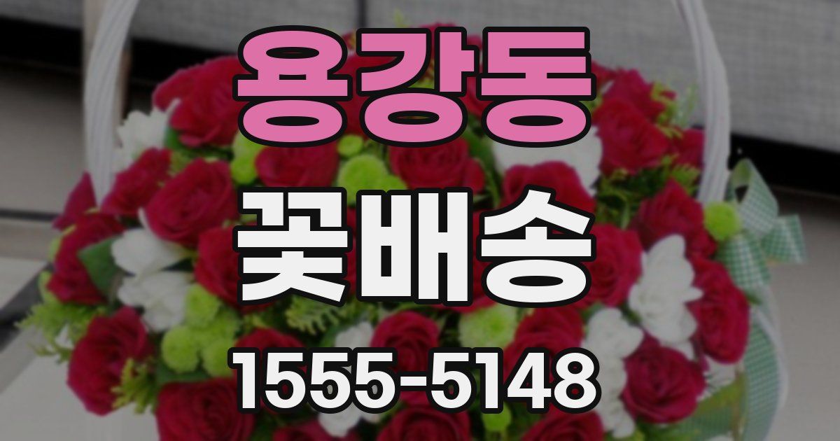 용강동 꽃배송