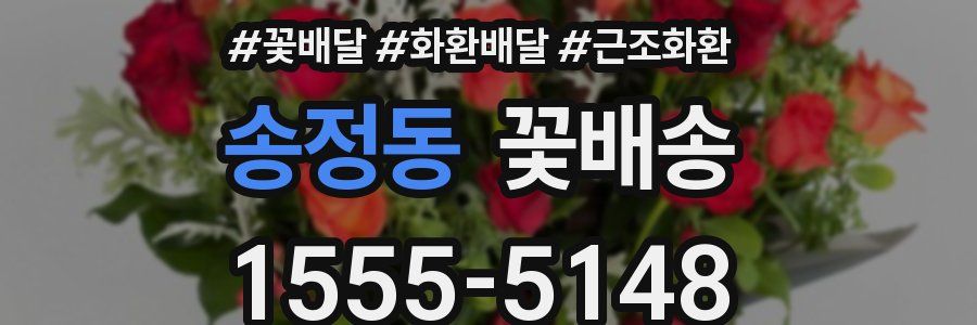송정동 꽃배송