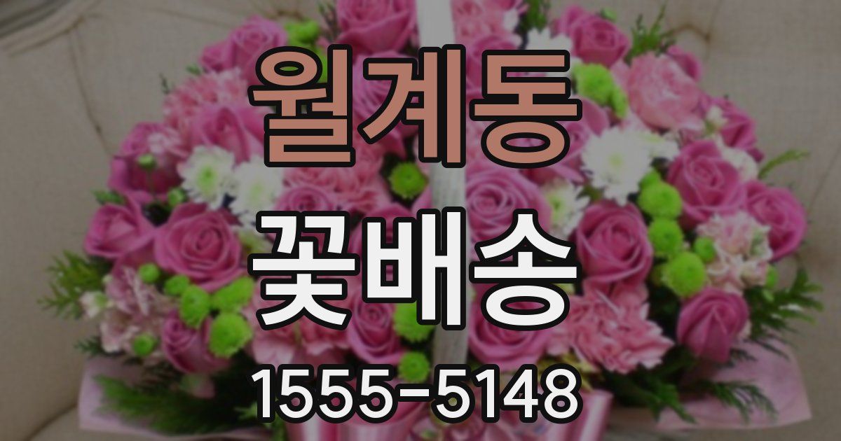 월계동 꽃배송
