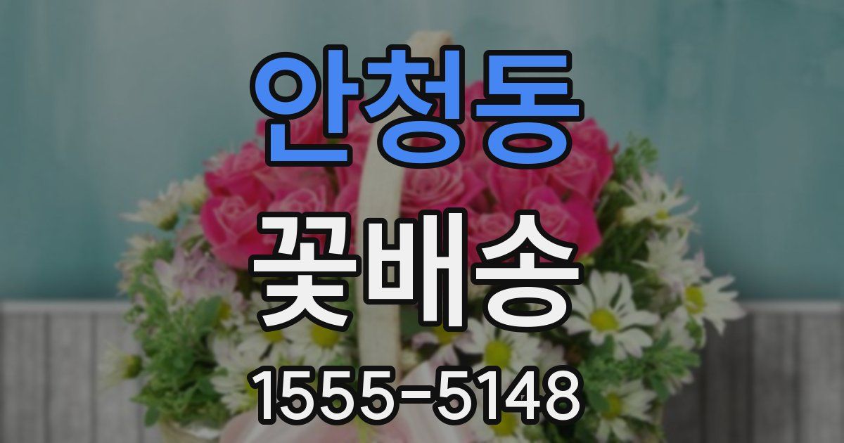 안청동 꽃배송
