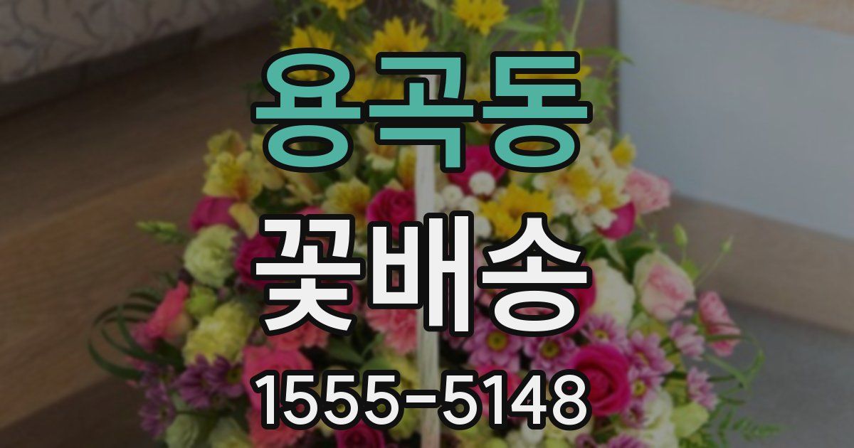 용곡동 꽃배송