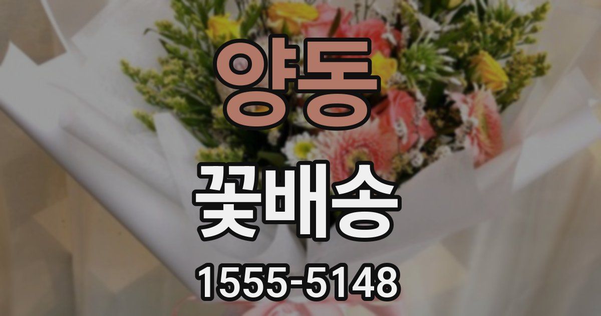 양동 꽃배송