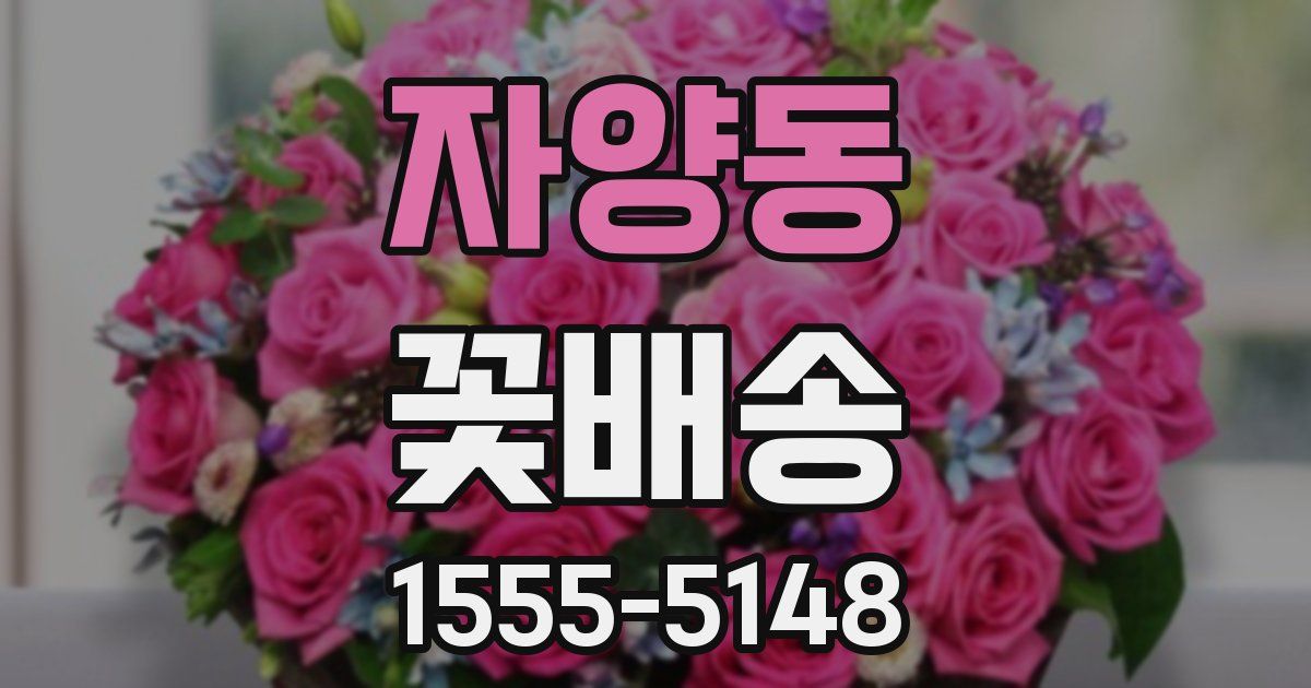 자양동 꽃배송