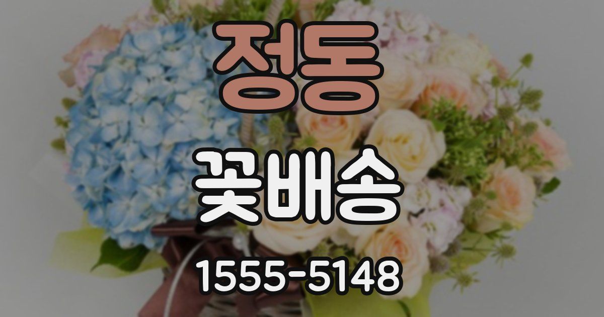 정동 꽃배송
