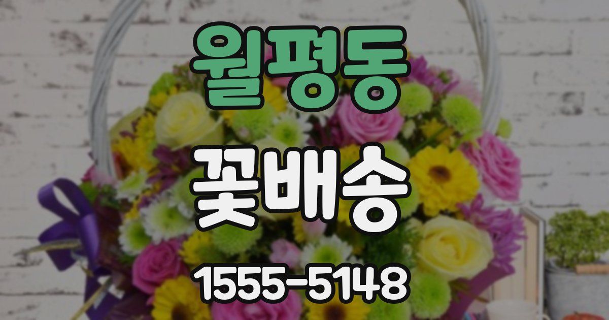 월평동 꽃배송