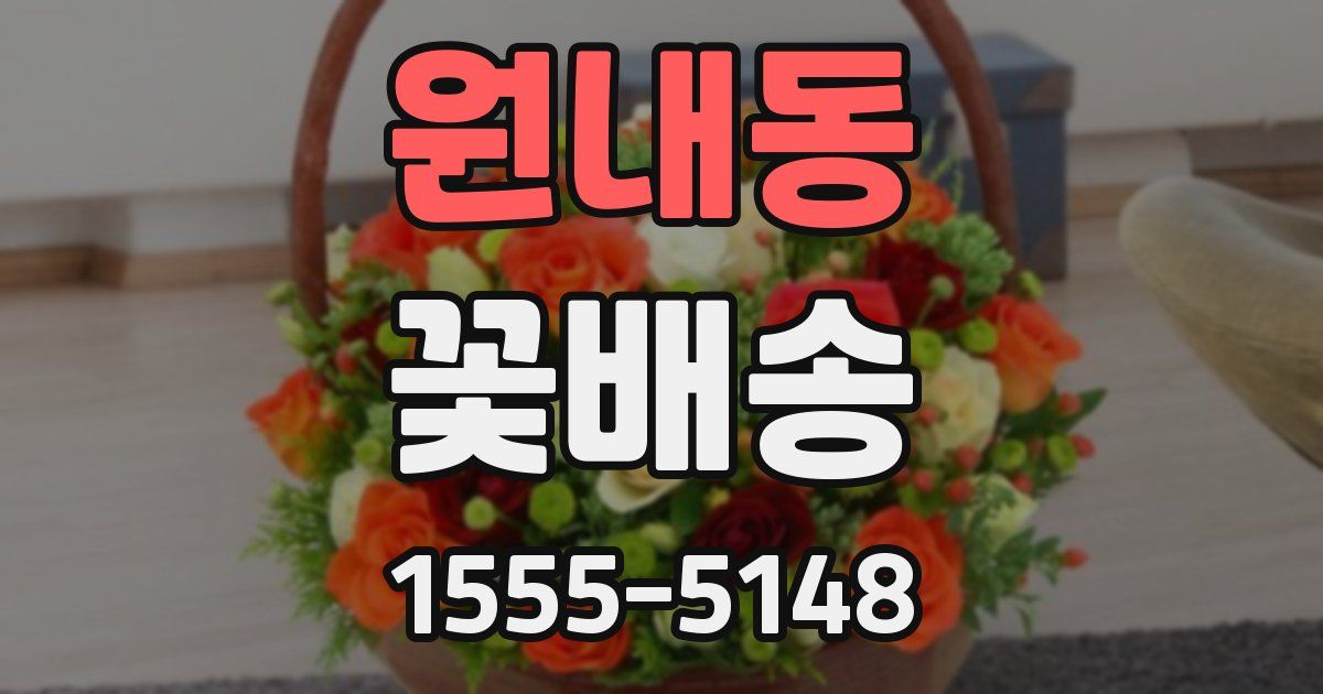 원내동 꽃배송