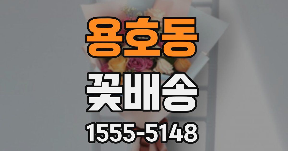 용호동 꽃배송