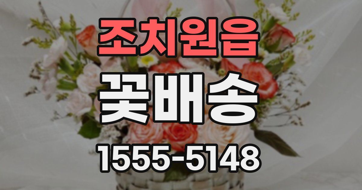 조치원읍 꽃배송