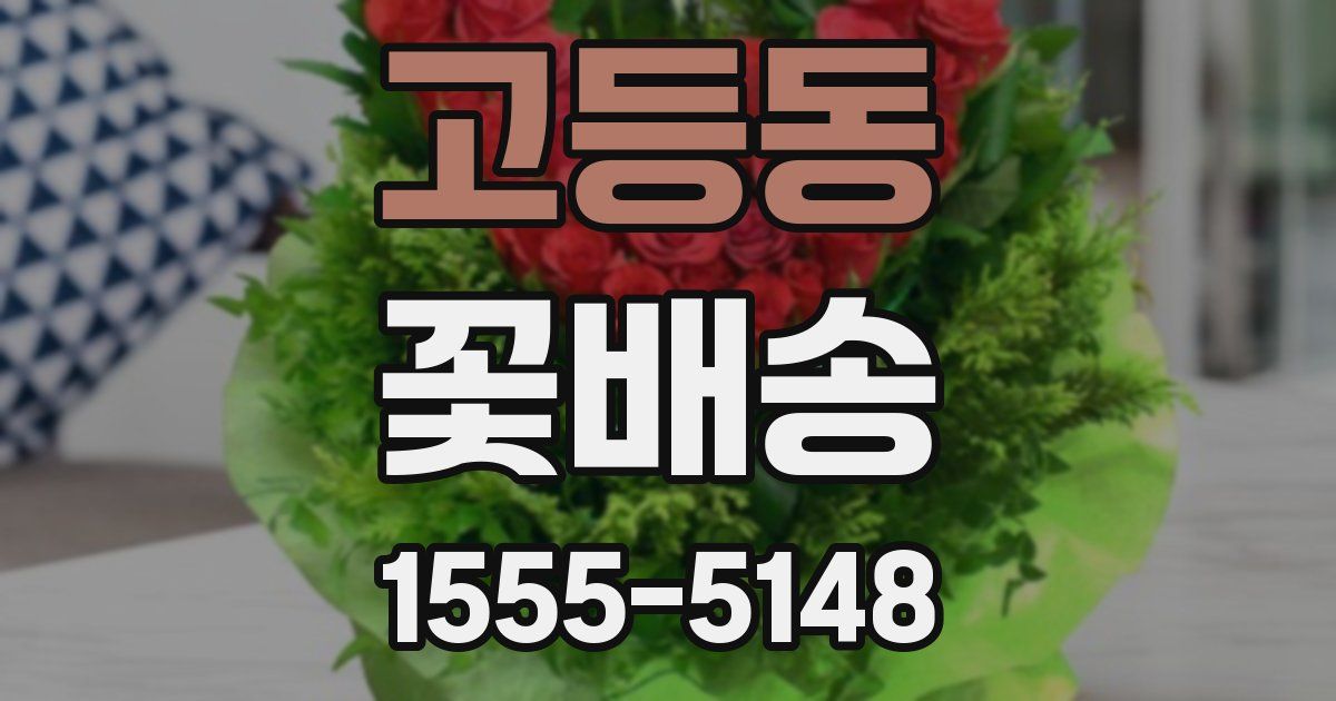 고등동 꽃배송
