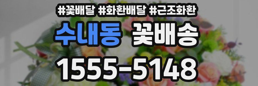 수내동 꽃배송