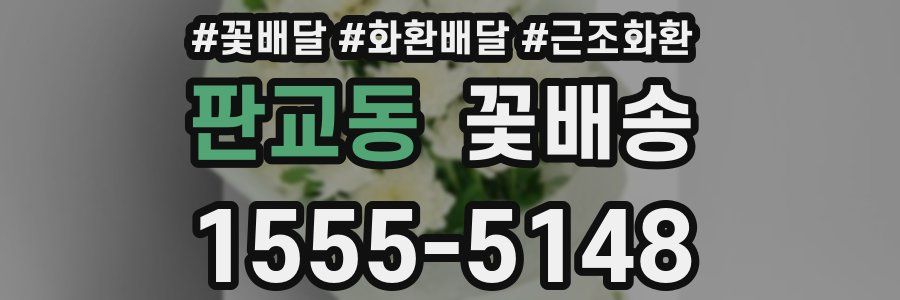판교동 꽃배송
