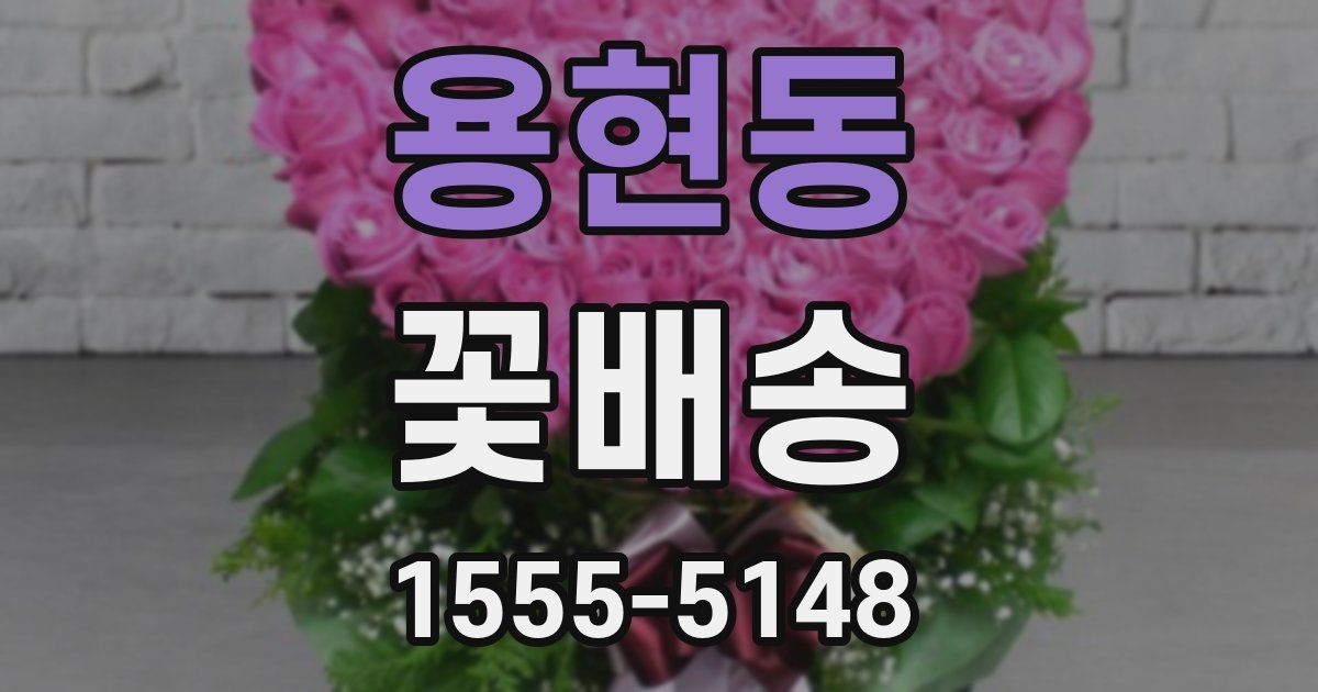 용현동 꽃배송
