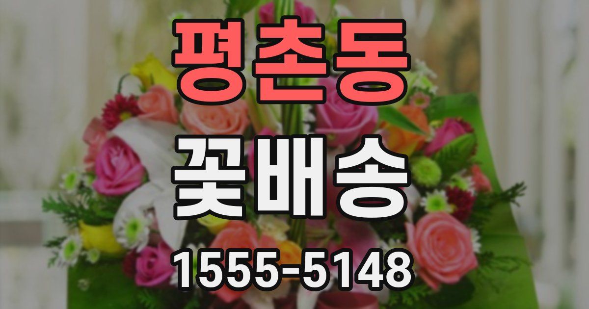평촌동 꽃배송