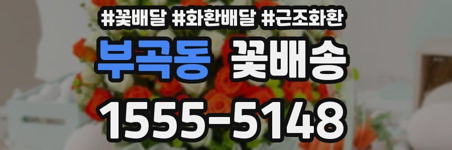 부곡동 꽃배송