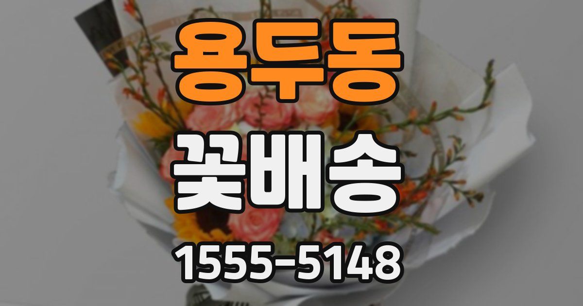 용두동 꽃배송