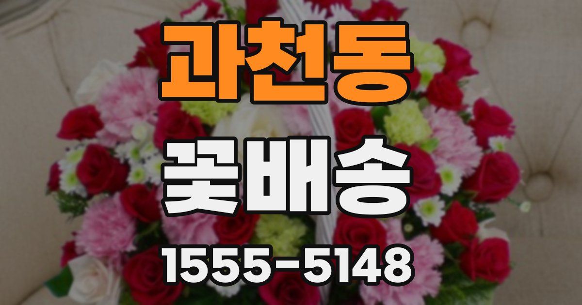 과천동 꽃배송