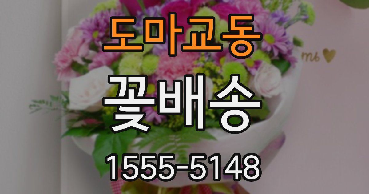 도마교동 꽃배송