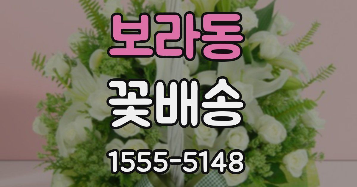 보라동 꽃배송