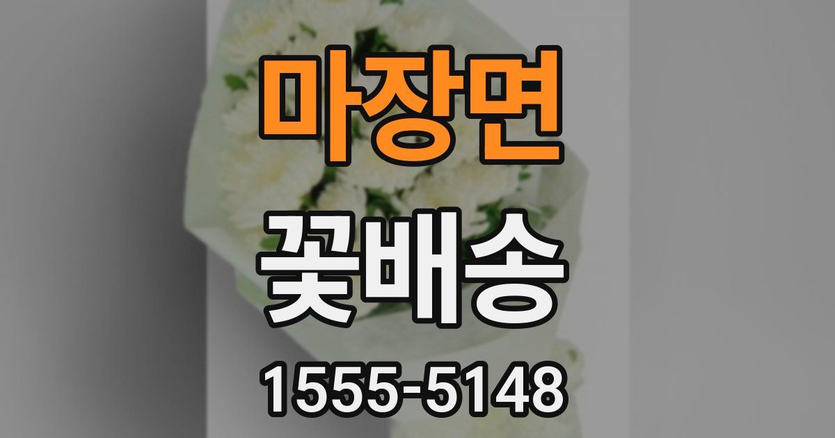마장면 꽃배송