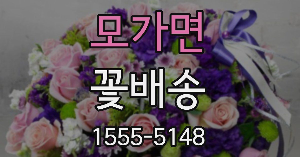 모가면 꽃배송