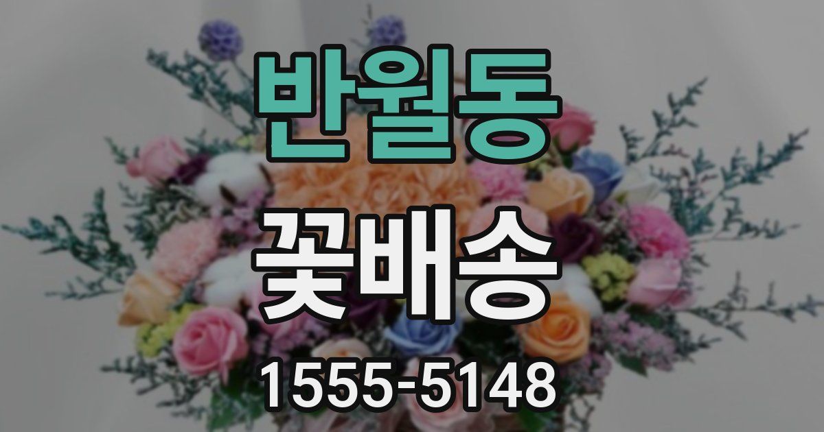 반월동 꽃배송