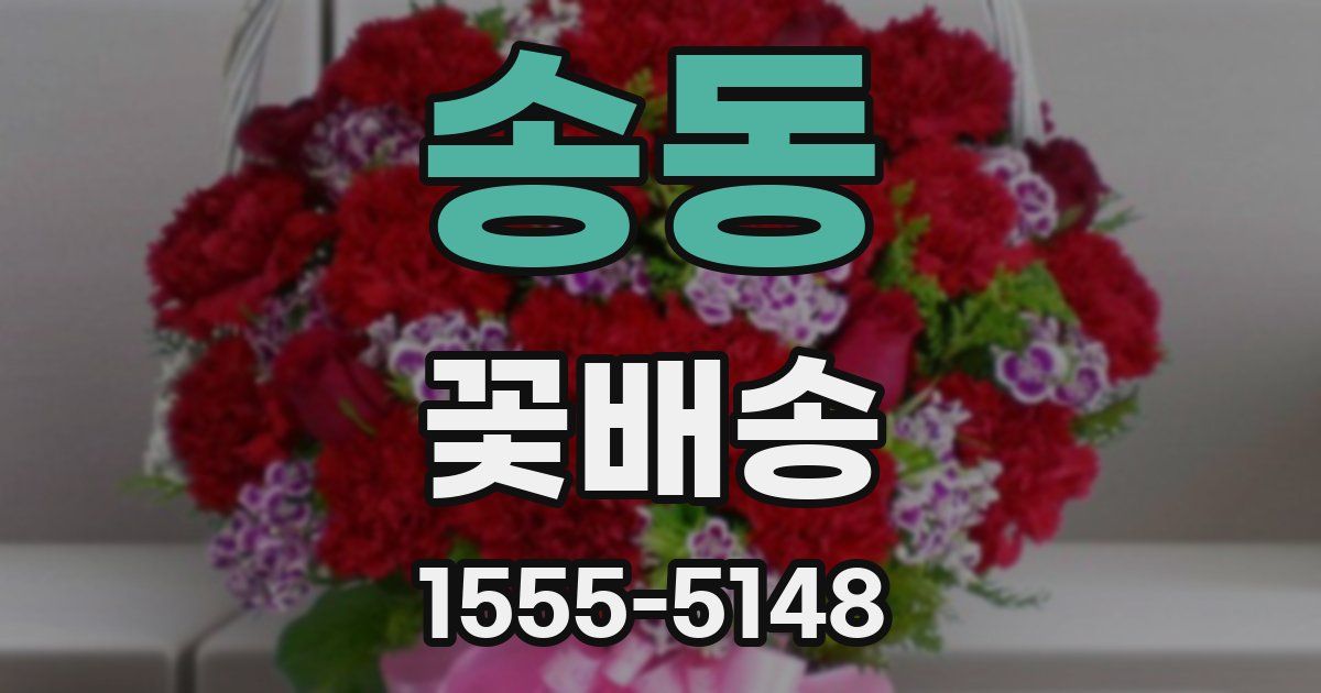송동 꽃배송
