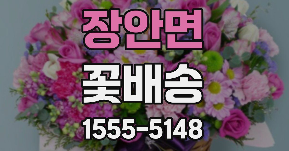 장안면 꽃배송