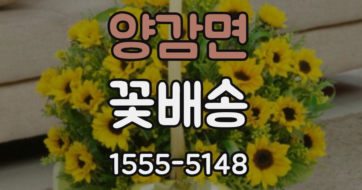 양감면 꽃배송