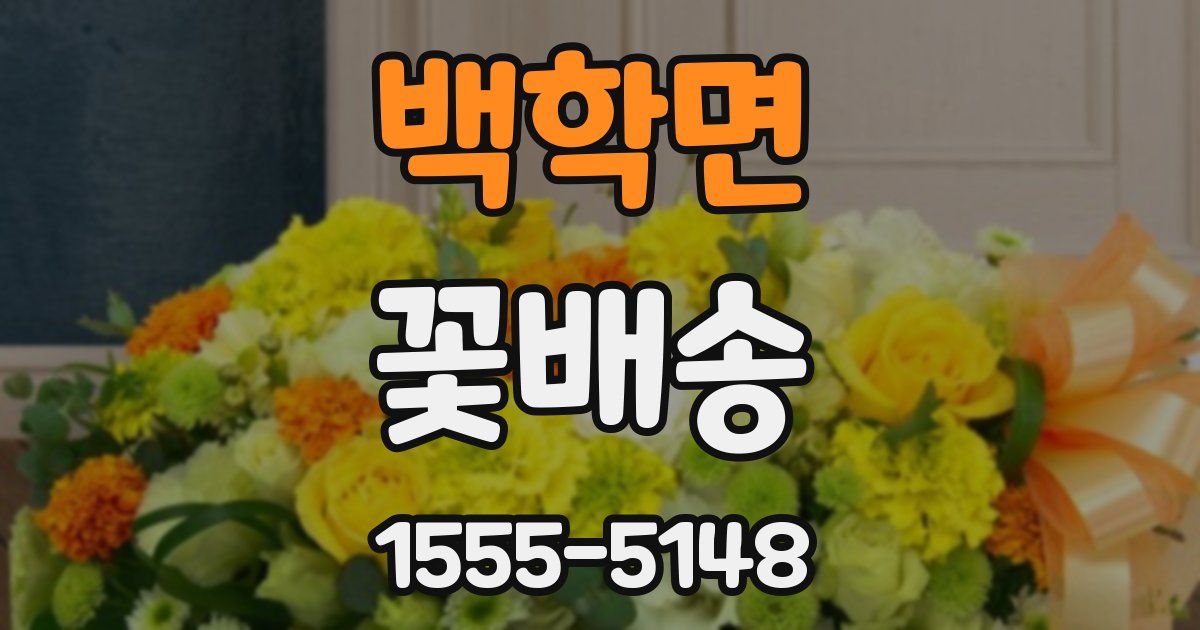 백학면 꽃배송
