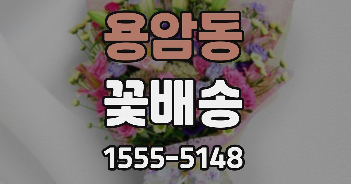 용암동 꽃배송