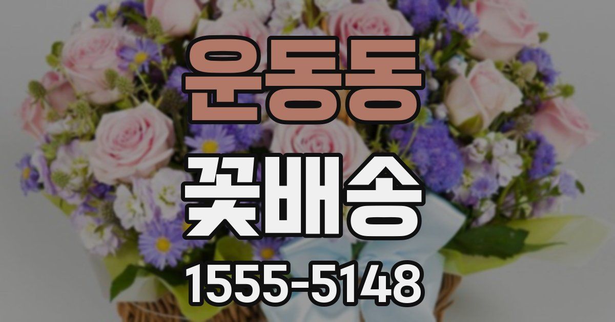 운동동 꽃배송