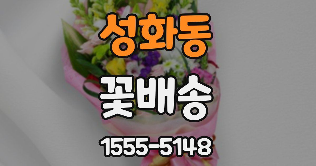 성화동 꽃배송